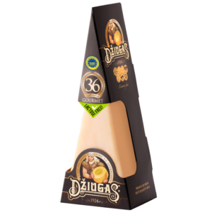 Hartkäse Dziugas 36 Monate gereift 180 g Keil, Gourmet Vegan & für Vegetarier